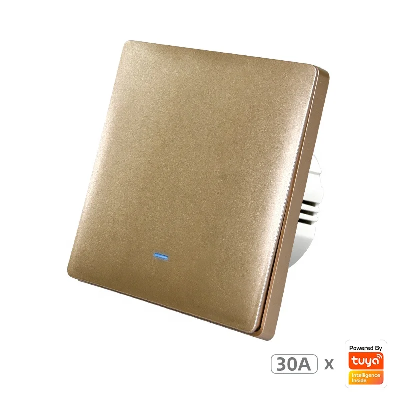 Tuya zigbee 30A smart switch 4400W high-power air conditioner water heater controller 220v gold
