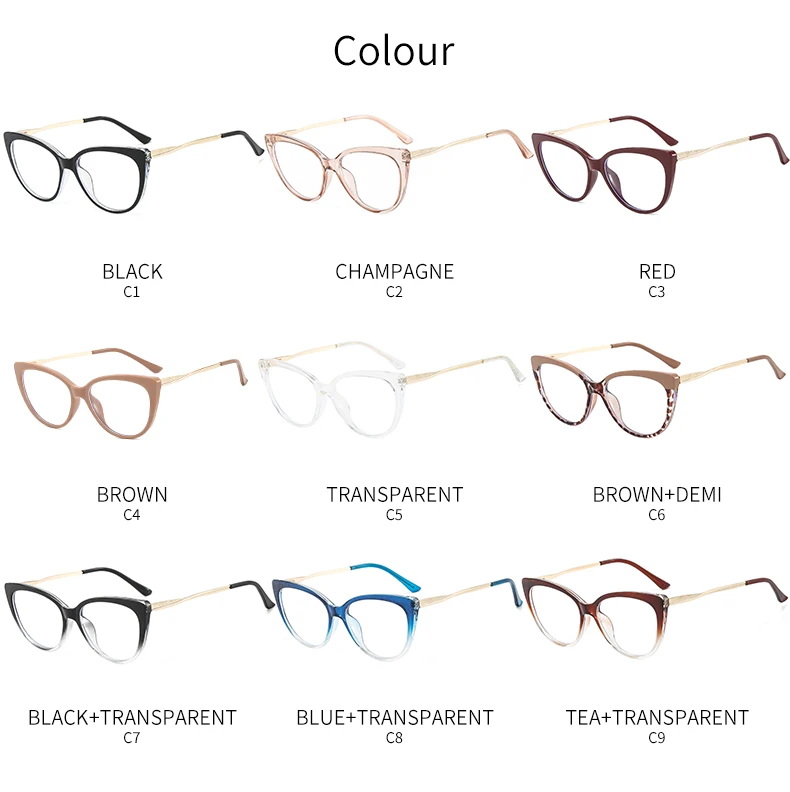 2022 Gradient Color Optical New Fashion Eye Anti Blue Light Blocking Glasses Trendy TR90 Optical Glasses Eyeglasses Frames