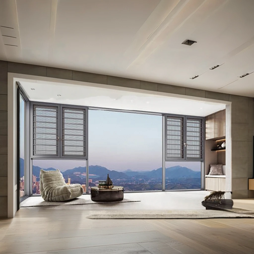 Окно раздвижные окна высокого качества стеклянные ПВХ с двойным остеклением