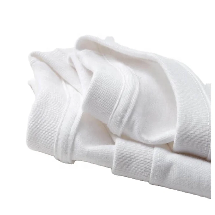 Wholesale Mens Blank Tshirt Printing High Quality Plain Custom Logo Printed White T Shirts
