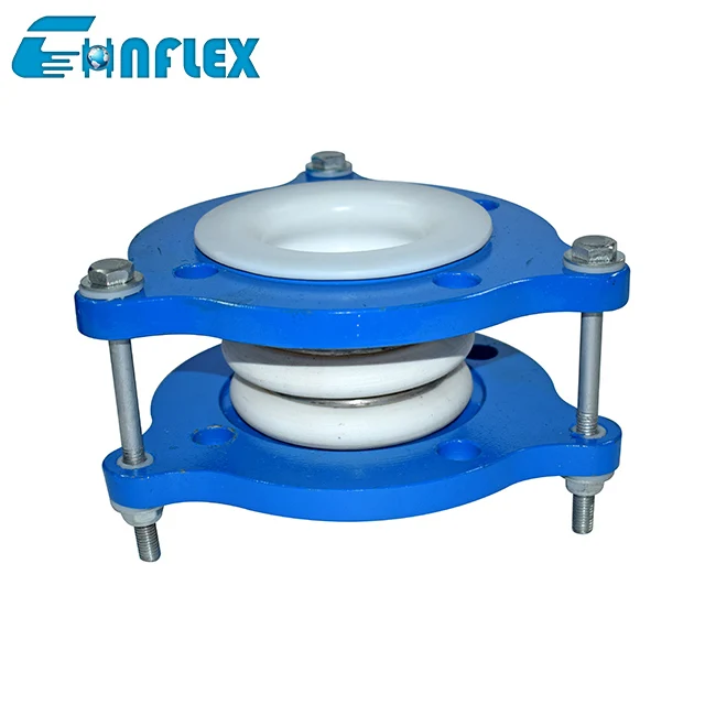 PTFE Expansion Joints Stainless Steel Tie Rods Anti Alkali PTFE Expansion Joints