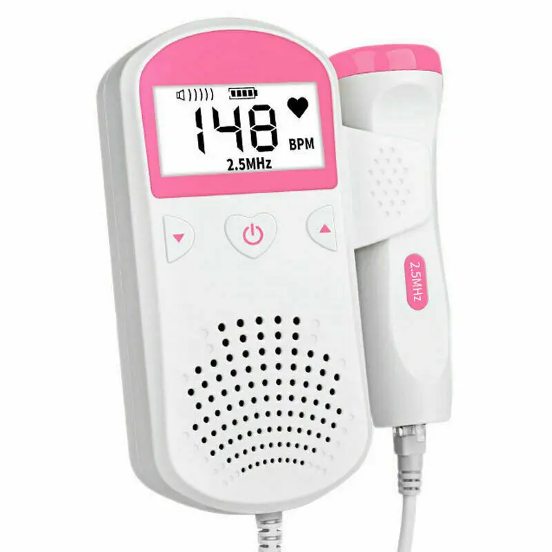 
Fetal Doppler meter Baby Heartbeat Monitor FHR LCD Probe Pregnancy Women Fetus 