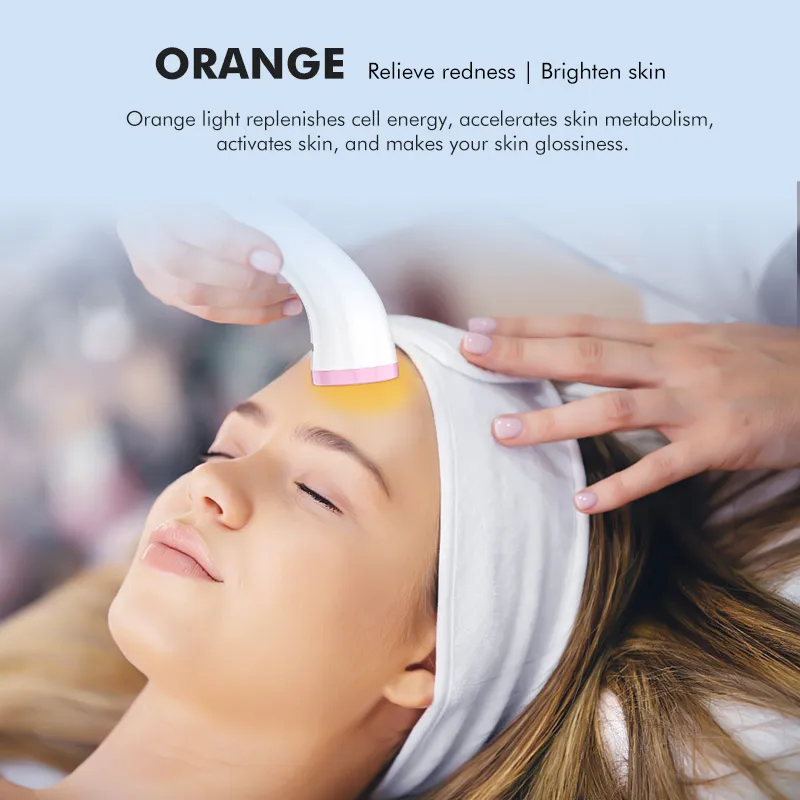 Led light beauty device led RF mini face beauty machine acne removal led beauty machine 5 lights therapy device for face