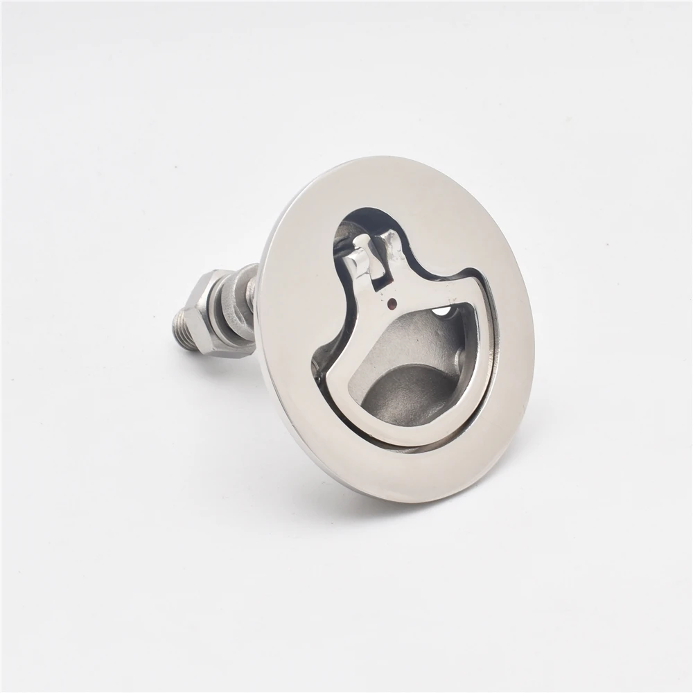 Hot sale stainless steel turning lock door hatch cabinet lit /pull ring boat pull hatch latch lift ring
