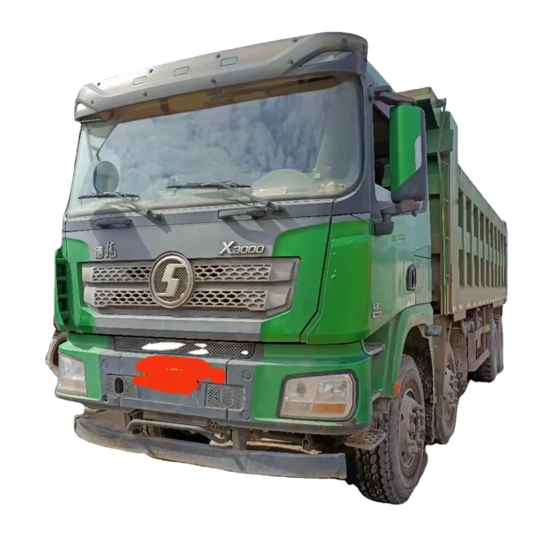 Автомобильный тяжелый грузовик Shaanxi Delong X3000 4300 HP 8x4 8,6 м, самосвал, Подержанный автомобиль в Китае, недорогой мусоровоз