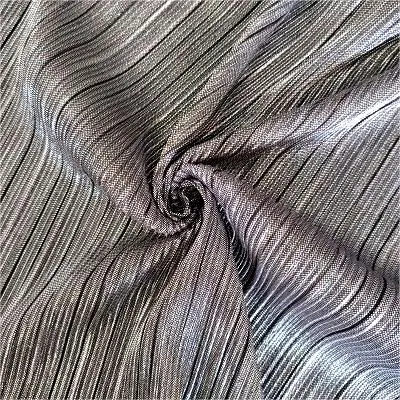 New design punching knitted 195gsm silver lurex with metallic sequins fabric for wedding dress