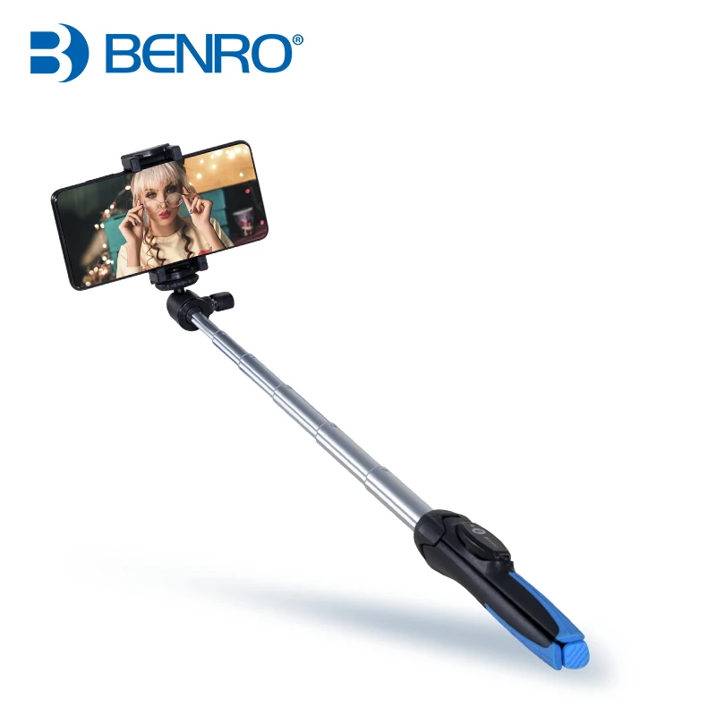 
3 in 1 Benro Mefoto MK10 Selfie Stick Tripod Monopod Tik Tok iPhone for Huawei Samsung Gopro 7 6 5 vs Zhiyun Stabilizer 