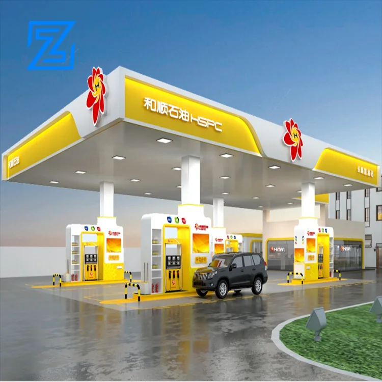 gas station illuminated pylon signs gas station canopy design