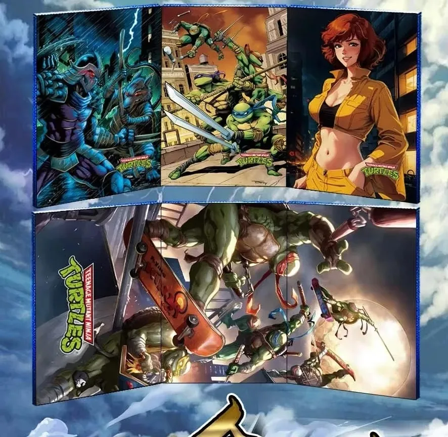 Wholesale Ninjas Turtles Collectible Cards Japan Anime Figure Teenage Mutants Game Playing TCG Card Board Game Toys Kids Gifts