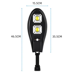 5000Watts 108COB Solar LED Street Light Waterproof Remote Control PIR Motion Sensor Solar Lamp for Garden Security Wall Light