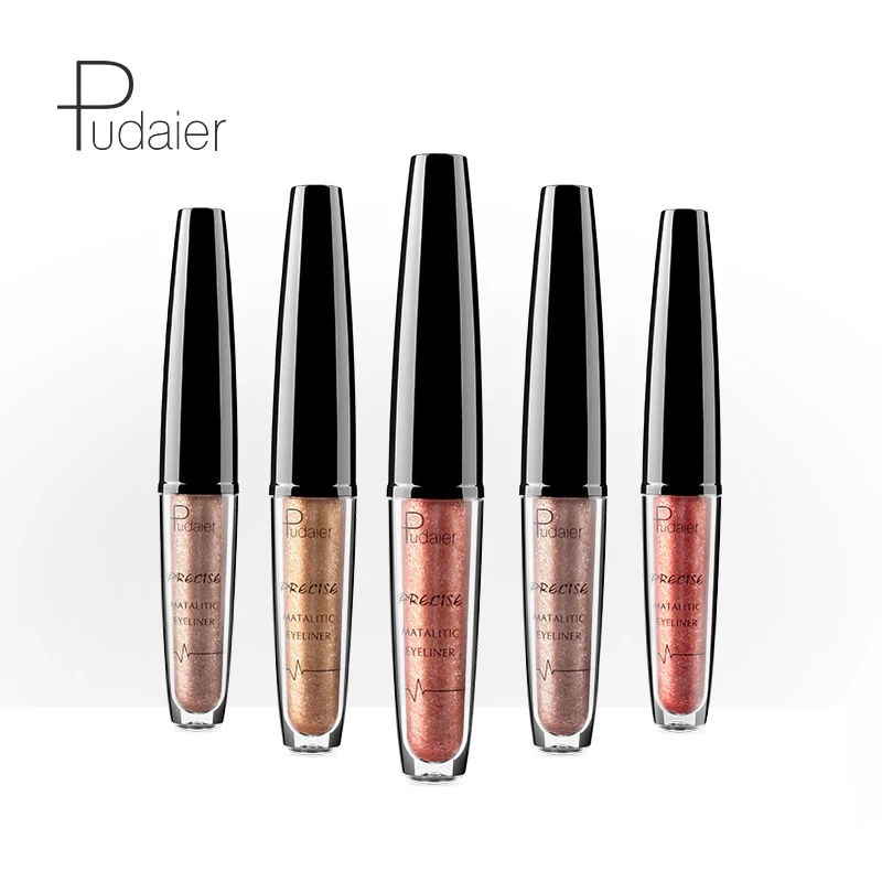 Long Lasting 16 Colors Eyeliner Private Label Glitter Highlighter Eye Makeup Waterproof Liquid Eyeliner Cosmetics