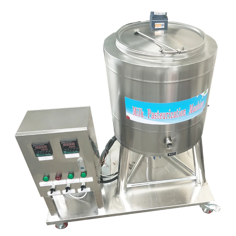 SS304 50L 100 L 150L 200L 300L 500L1000 L Milk pasteurization Machine 500 Liter Pasteurizer