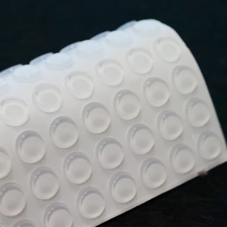 high quality round self-adhesive clear silicone pads bumpers