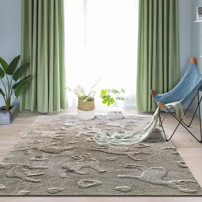 Exhibition Canton Fair New Product Living Room Artificial Fur Carpet Polyester Artificial Rabbit Fur rug
