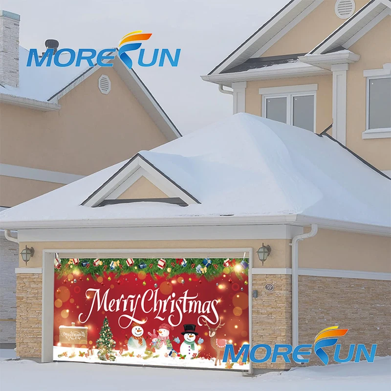 Merry Christmas Decorative Outdoor Display Tapestry Christmas Decoration Garage Banner Custom backdrop large background banner