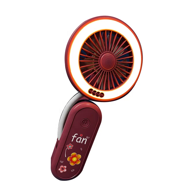 Free Sample Mini Multi-Purpose Clip Small Fan USB Hose Charging Portable Fill Light Folding USB Fan