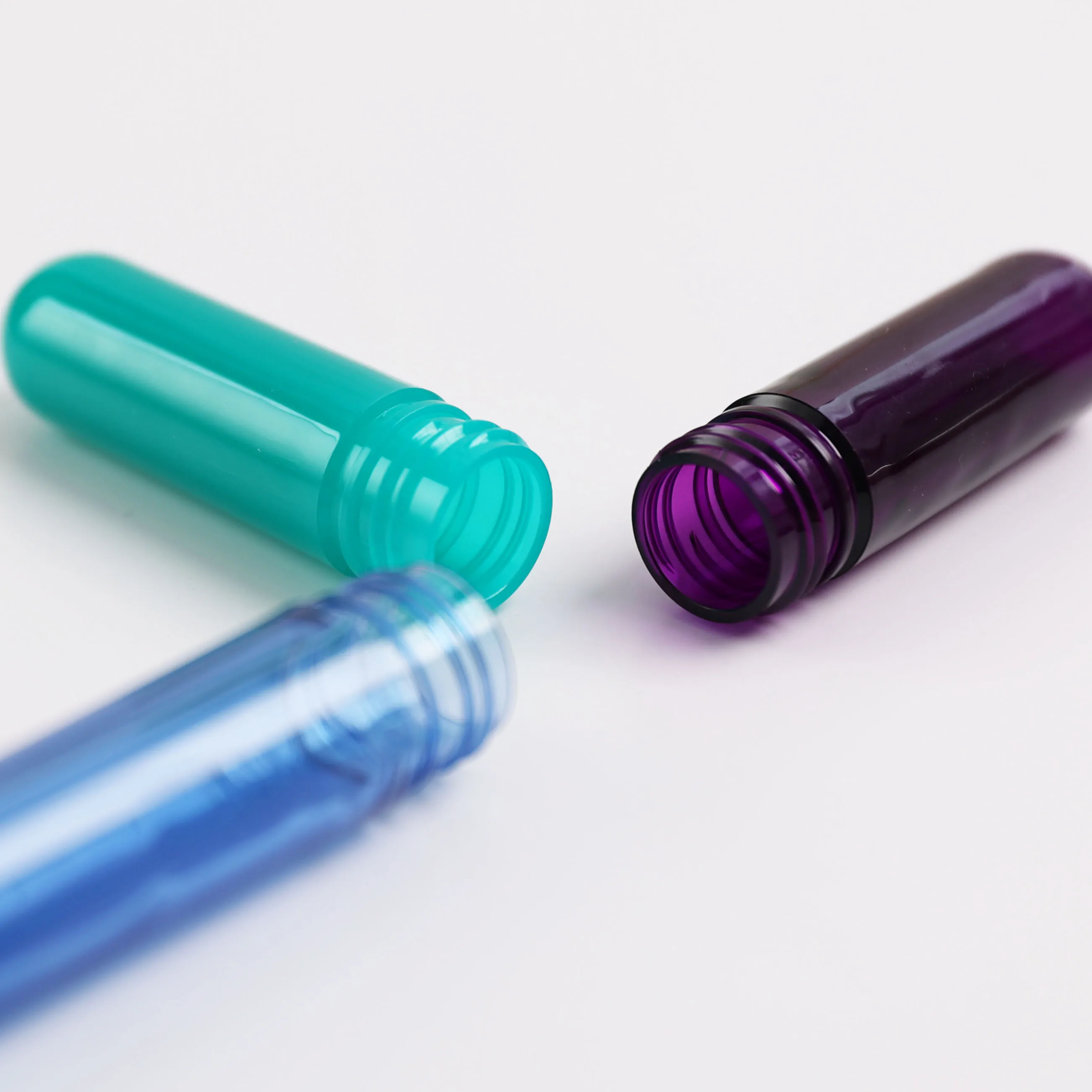 2023 Production PET Bottle Blank White Transparent Tube Embryo For Cosmetics Special Processing Custom