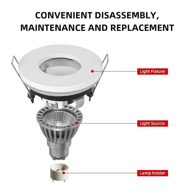 Indoor Hotel Recessed Aluminum Round Square 240v Gu10 G5.3 Mr16 Led Wall Recessed Spot Light