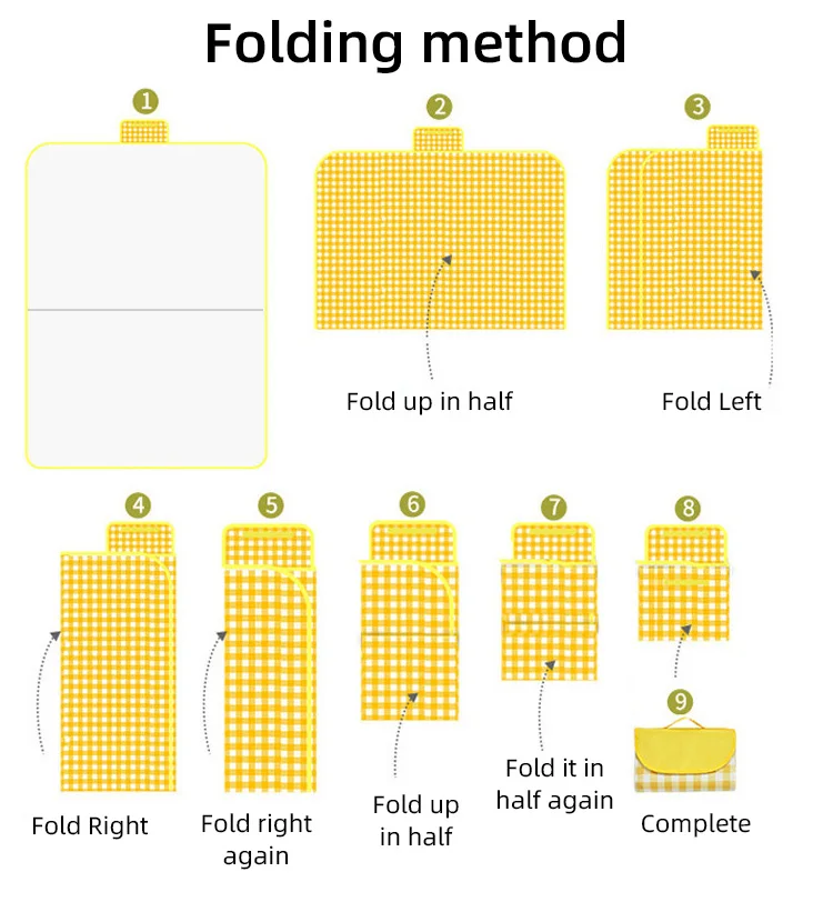 New 2023 fashionable light weight thick pink tourist compact trendy beach camping picnic blanket mat