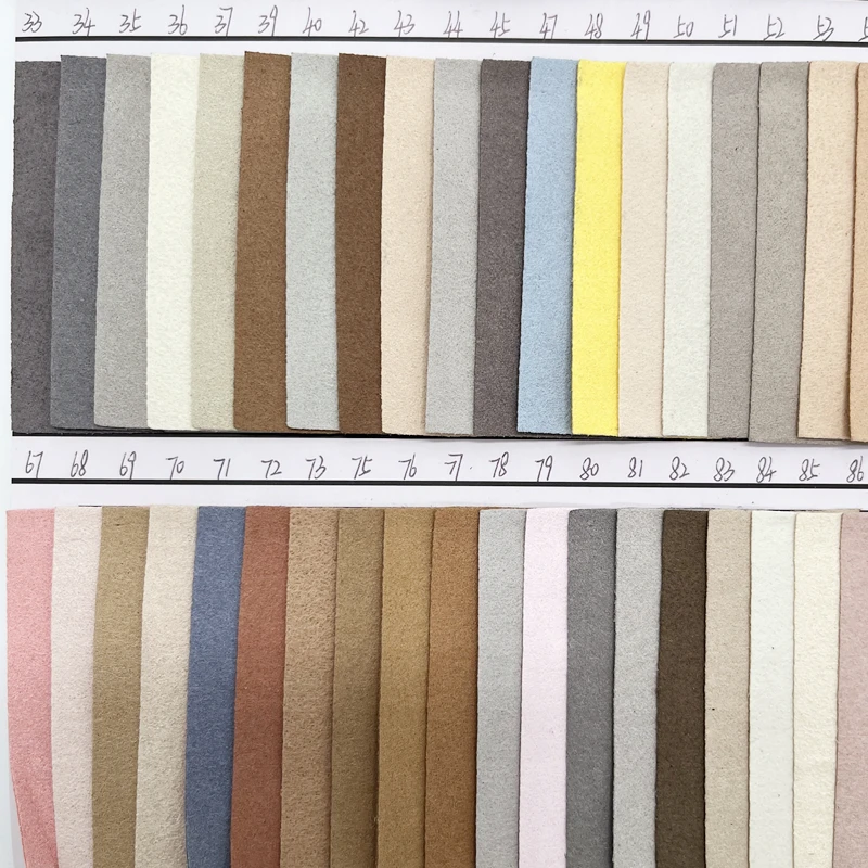 Super good quality 0.6mm suede microfiber leather for shoes lining backing artificial suede microfiber leather shoes material