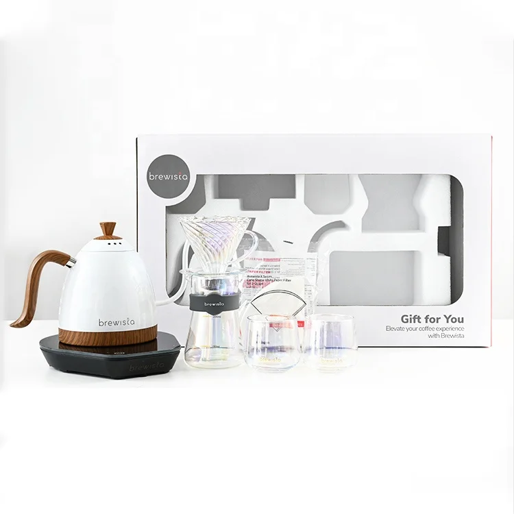 Brewista V 60 Pour Over Drip Kettle Coffee Kit Premium Gift Box Outdoor Travel Portable Coffee Maker Set
