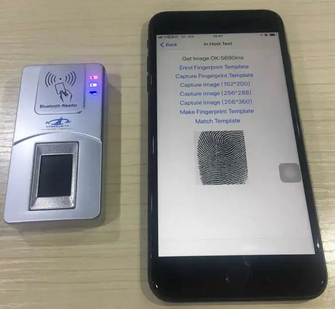 HFSecurity HF7000 Portable Biometric Get Fingerprint Images Send to Your Email for Fingerprint Jewelry Free SDK