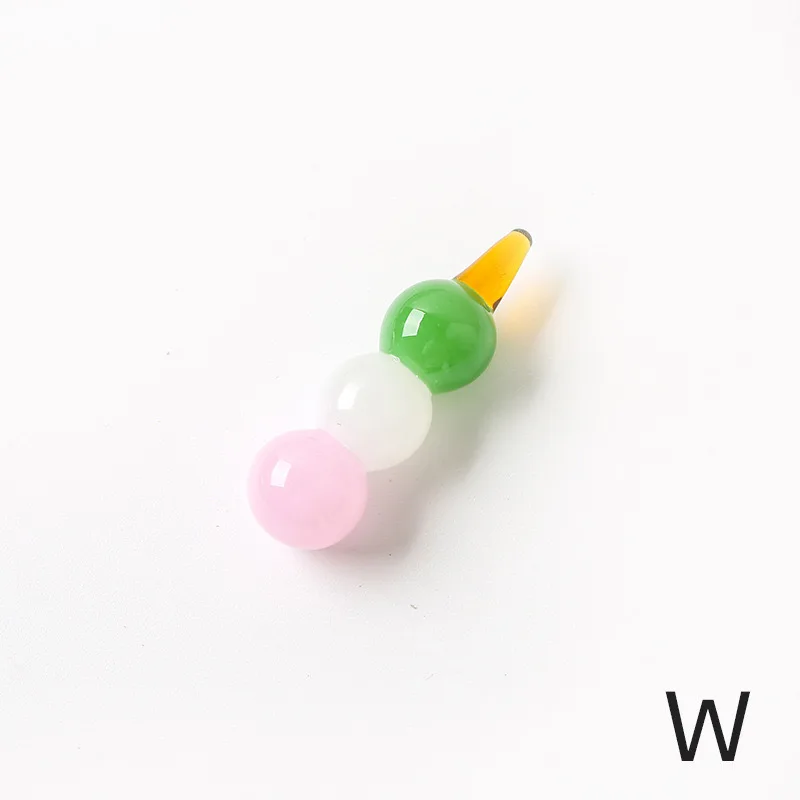 hot sale hand-blown artificial and vegetable Stained glass fruit statues Christmas tree decorations