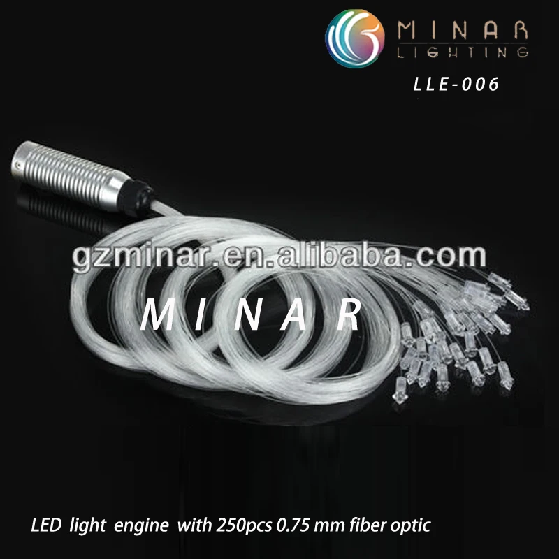 New product 6W RGB  fiber optic illuminators led for car ceiling decoration