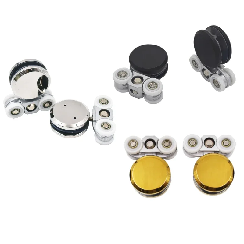 Kensharp Sliding Door Kit  Glass Hanging Wheel Track Roller Stainless Steel Heavy Duty Sliding Door Roll Hanging System