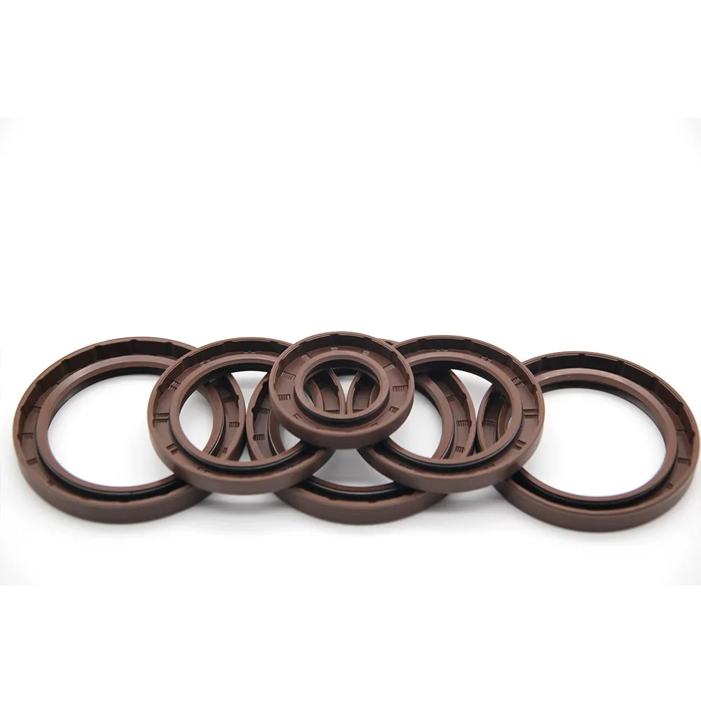 Dust proof brown nitrile butadiene rubber metal skeleton TG4 mechanical oil seal suitable for plunger pumps