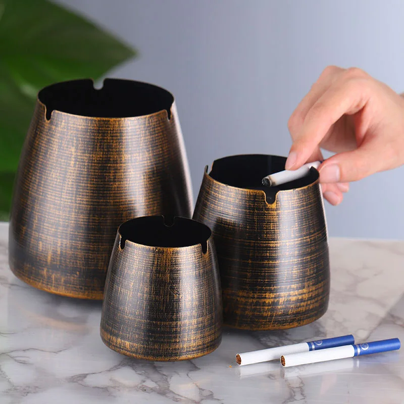 Customize Logo Vintage Ashtray With Multiple Size Creative Crafts Ash Tray For Smoking Accessory