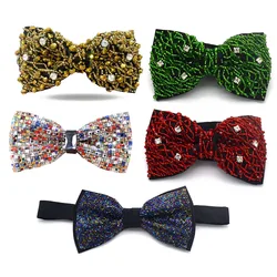 Custom Personalized Crystal Jewelry Men Bow Ties
