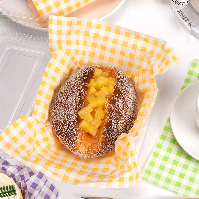 Food Grade Waxed Paper Customize Logo Greaseproof Pe Wax Burger Wrap Paper