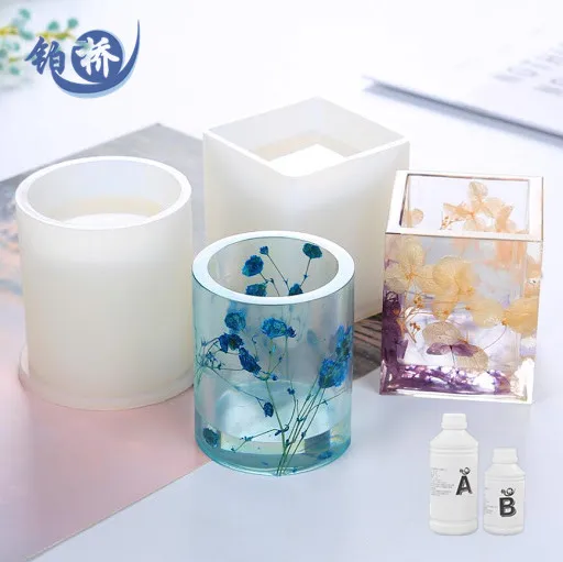  3:1 1kg/set transparent Crystal Clear Epoxy Resin For DIY Art Jewelry