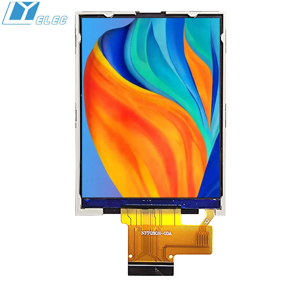 2.8 Inch 240x320 Resolution TFT Color Screen All View Direction MCU 16 bit Interface NFP280C-02A 30 Pins LCD Display Panel