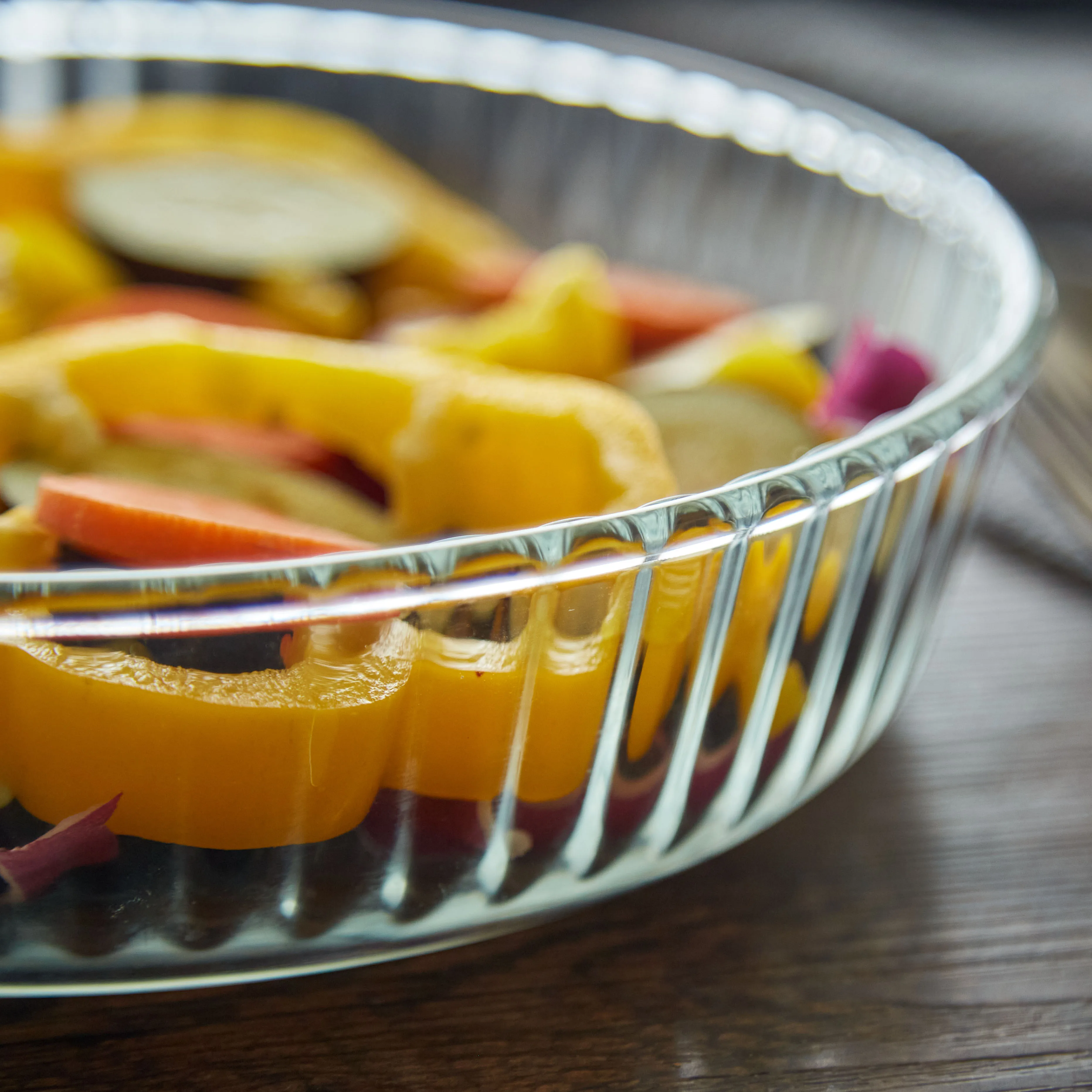 LINUO New Arrival Bakeware  heat-resistant glass Tray Glass Bread & wavy Loaf  Dishes and Pan For Cooking and storage