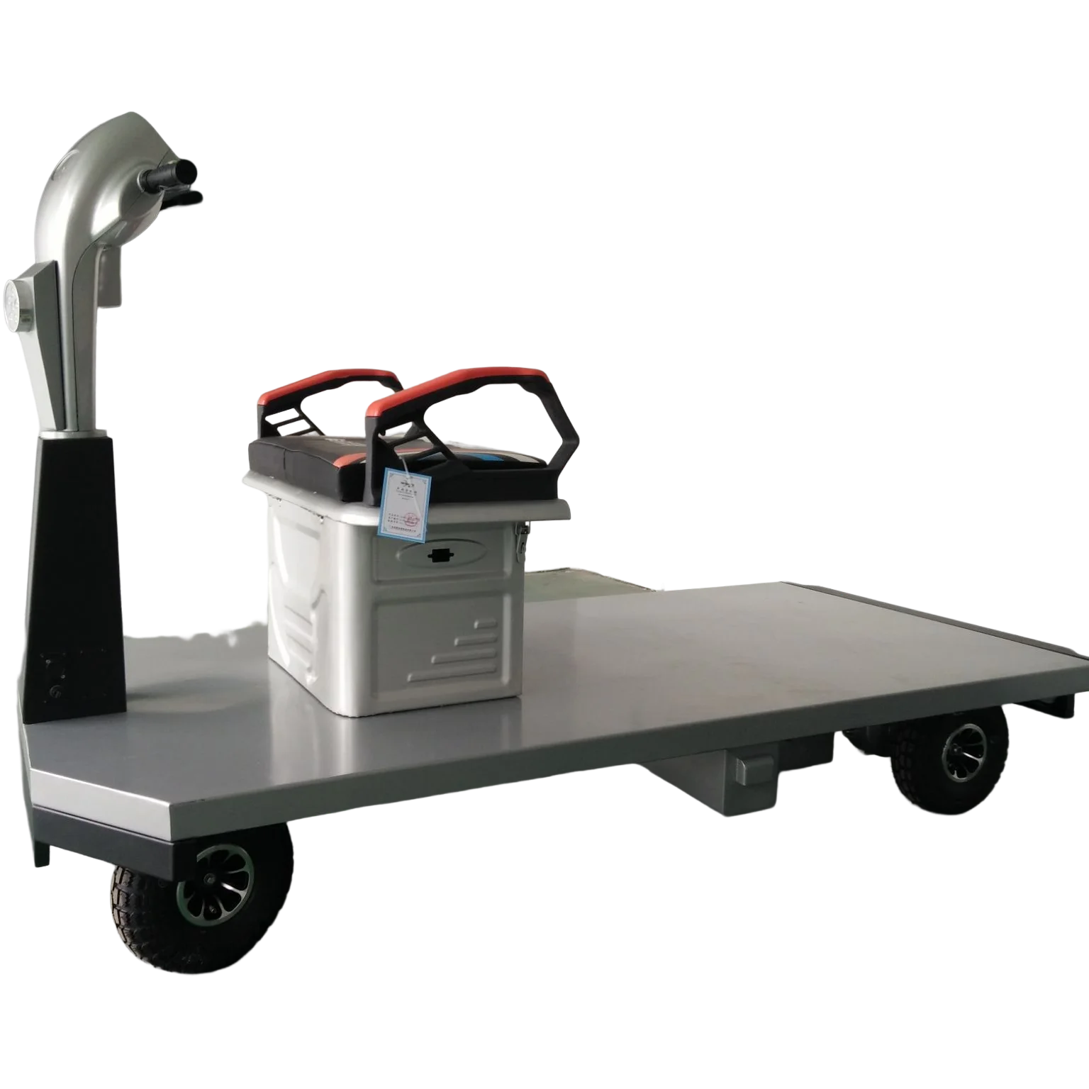 Electric flatbed transporter electro-carriage powered pallet truck Electric four-wheel flat car Shop car Electric Trolley