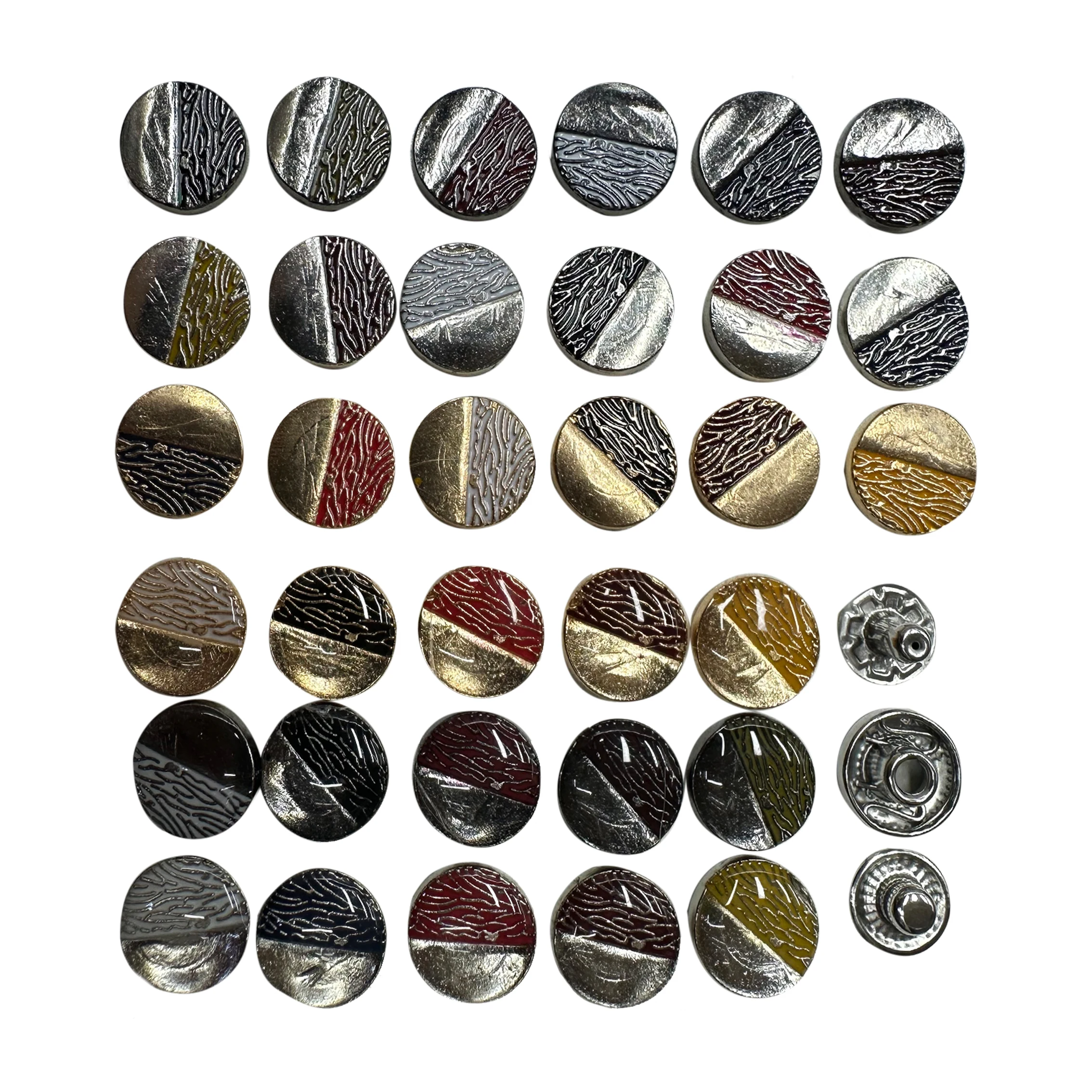 Custom Design OEM Pressing Buttons Metal Snap Button for Clothes Decorative Accessories