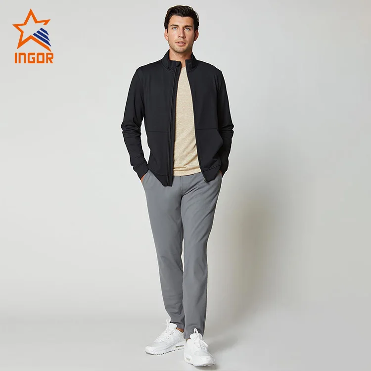 Ingor Casual Clothing Mens Full zip Up Jacket