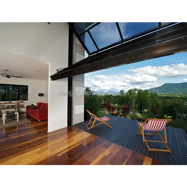 Hydraulic Aluminum Electric Vertical Bi-fold Door for Commercial Shop and Garage