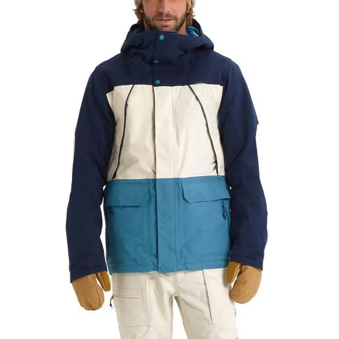 
OEM ski snow wear snowboard outdoor contrast skiing suit men snowmobile snow jacket 