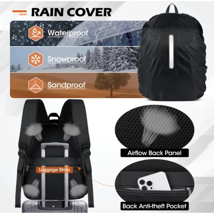 2024 Wholesale Anti Theft Travel Professional Camera Bag Backpack With Rain Cover