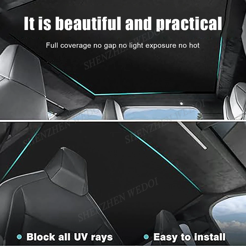 car sunroof automobile skylight sunshade for tesla cybertruck interior accessories