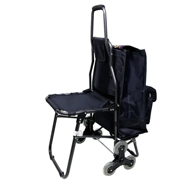 NC-027 Folding portable chair market Shopping Trolley food Bag