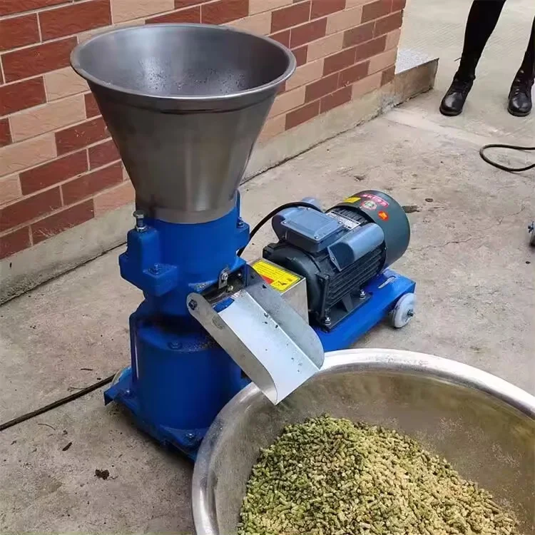 Small household wood pellet machine/rice husk biomass energy pellet processing equipment