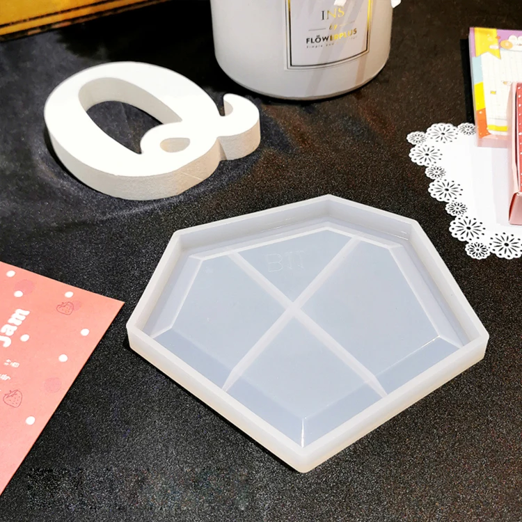 D317 Silicone Coasters mould, jewelry tray liquid silicone mold ,DIY silicone Cup Coasters mold