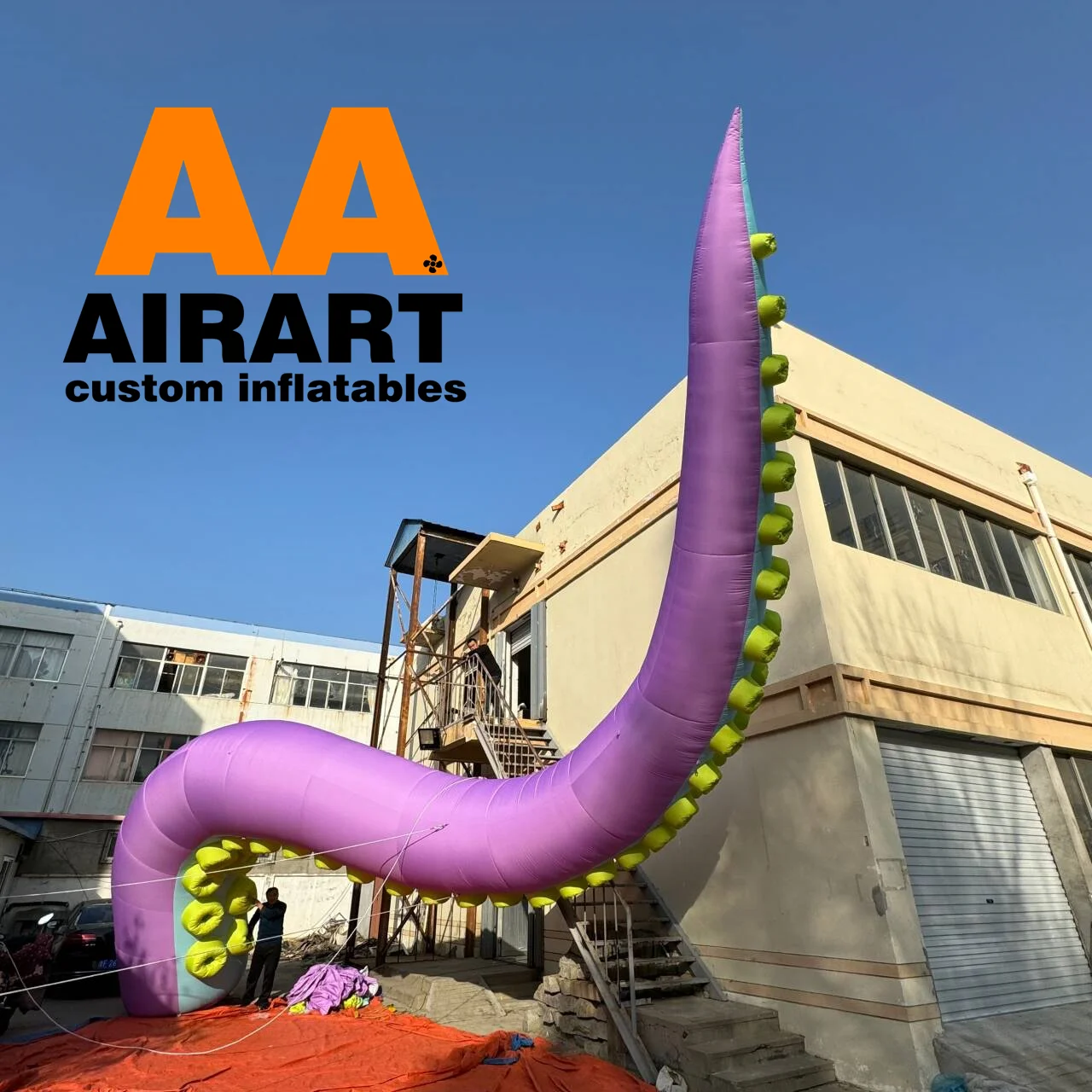 Funny theme party toys captain octopus inflatable tentacle arm