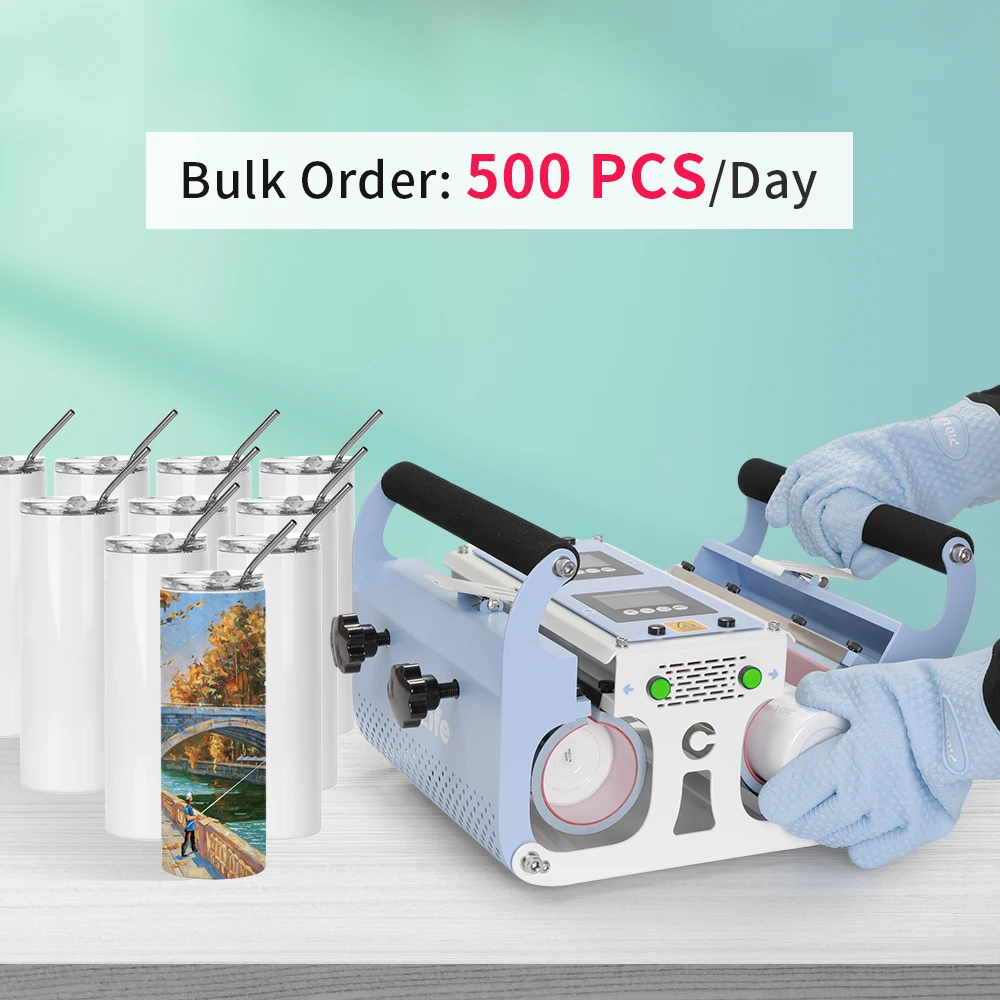 2023 PYD Life 30oz Double Station Dual Heat Press Machine Digital Sublimation Transfers Ready To Press For Mugs Cup Tumblers