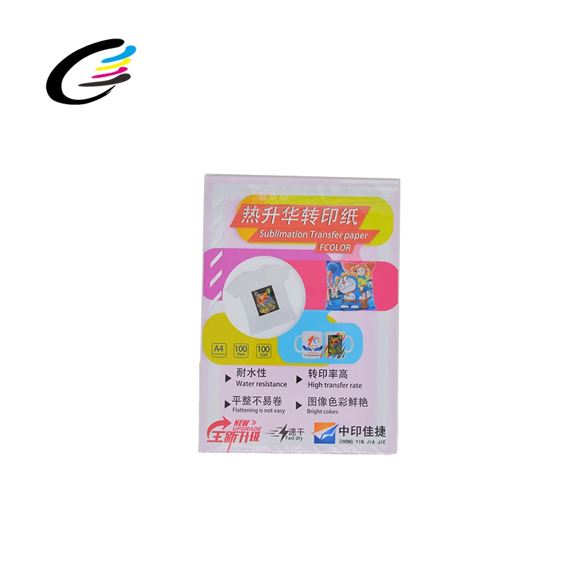 Fcolor Fast Drying A4 Size 100 Sheets Desktop Printer Manufacturing Heat Transfer for Sublimation Paper & Film