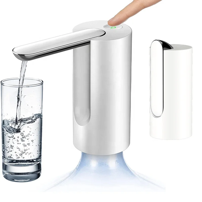 USB Rechargeable Automatic Electric Folding Water Bottle Pump for 5 Gallon Jug Mini Portable Drinking Bottle Water Dispenser